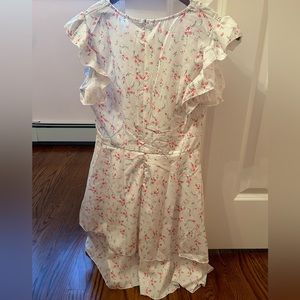 White, floral summer dress